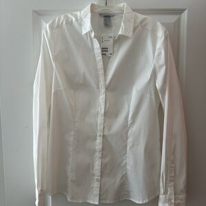 H&M Classic White Dress Shirt - NWT